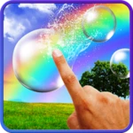 bubble and rainbow android application logo